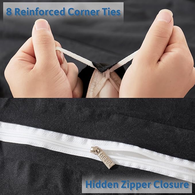 Nestl Black Duvet Cover Full Size - Image 4