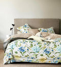 SLEEPBELLA Duvet Cover King, 600 Thread Count Cotton 3pcs Bedding Set Blue by SLEEPBELLA