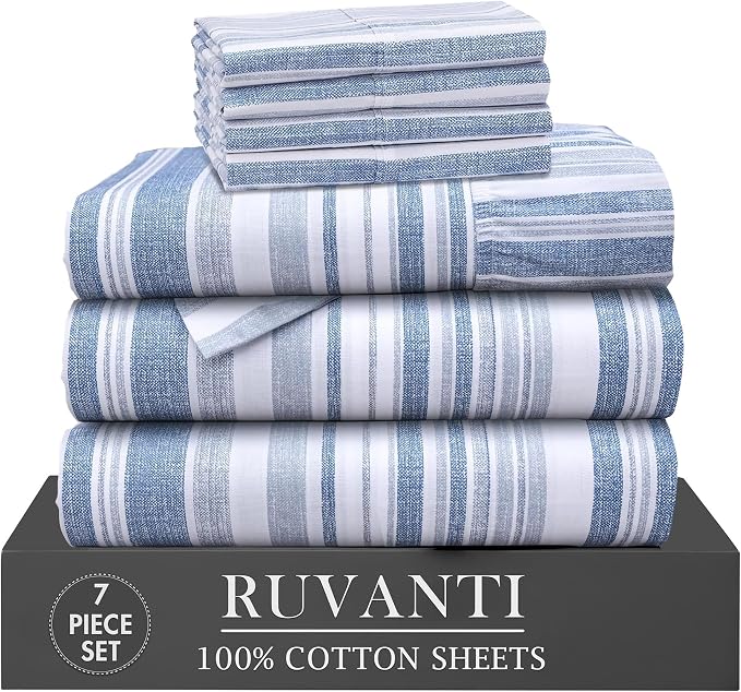 RUVANTI 7 Pcs Cotton Sheets by Ruvanti