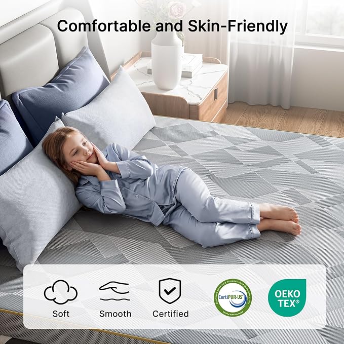 PERLECARE Firm Mattress Topper Full, Mattress Pad - Image 5