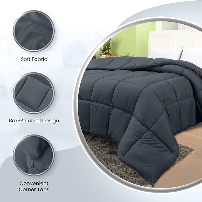 Utopia Bedding Comforters Twin Size, All Season Duvet Insert, Down Alternative - Image 6