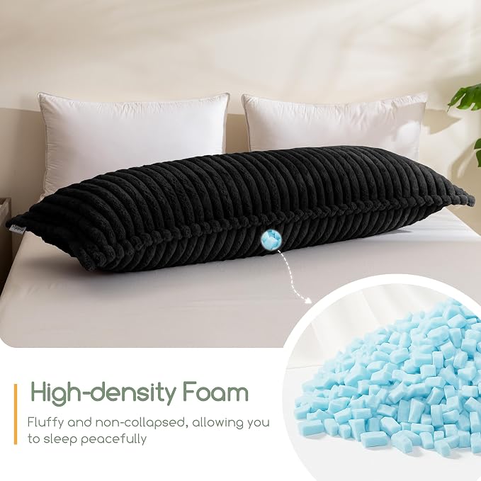 HIGOGOGO Memory Foam Body Pillow, Thickened Large Long Bed Pillow - Image 5