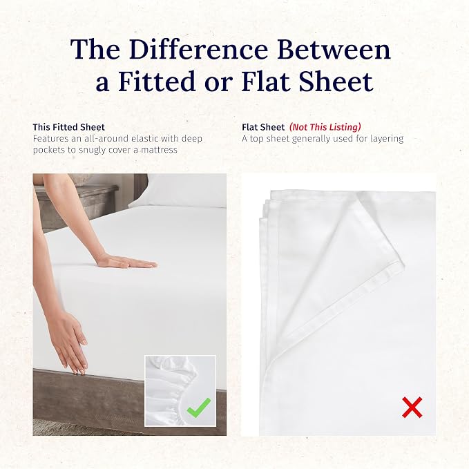 California Design Den Luxurious King Size Fitted Sheet Only - Image 4