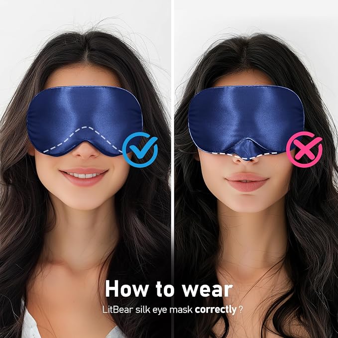 LitBear 100% 22 Momme Mulberry Silk Sleep Mask - Image 8