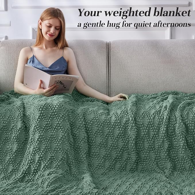 Anysay Knitted Weighted Blanket - Image 2