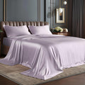BEDELITE Satin Sheets Twin Size Bed Set, Luxury Soft Lavender Silky Sheets by BEDELITE