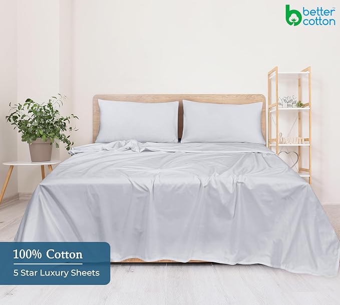 400 Thread Count 100% American Grown Cotton Flat Sheet - Image 6