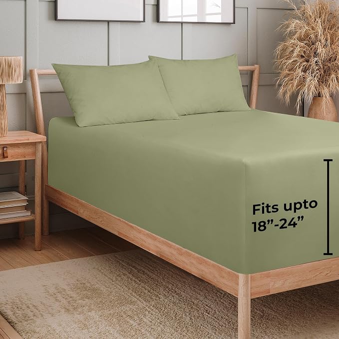 Royale Linens Extra Deep Pocket Queen Fitted Sheet Only - Image 2
