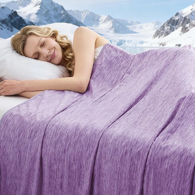 Cooling Blanket King Size, Cold Blanket Thin Lightweight Breathable Soft by PENGZHUTECHNOLOGY