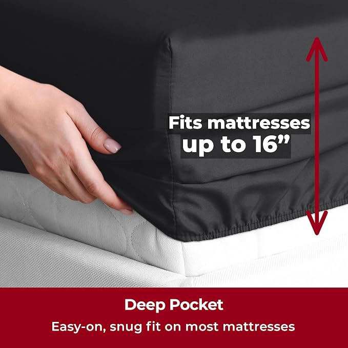 Mellanni Split King Sheets Set - Image 5