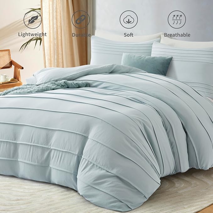 Oli Anderson Cornflower Blue Duvet Cover Queen Size - Image 2