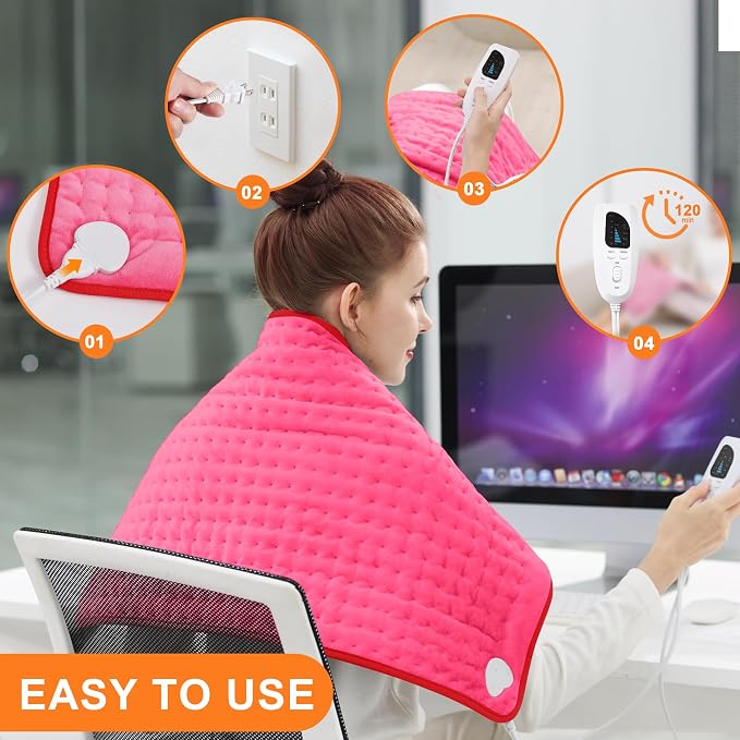Deepsoon Heating Pad, Electric Heating Pads - Image 3