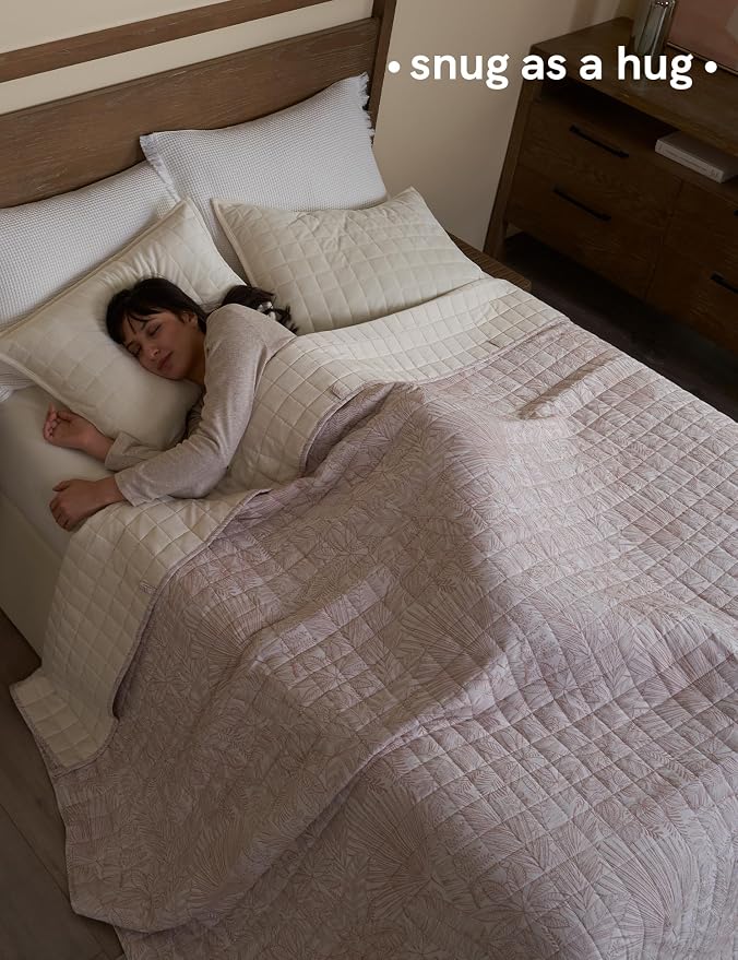 YnM King Size Linen Weighted Blanket - Image 3