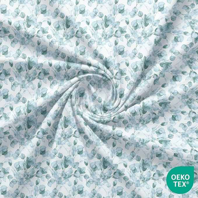Feather & Stitch 1 Piece Fitted Sheet Full Size, 100% Cotton Damask Sateen - Image 3