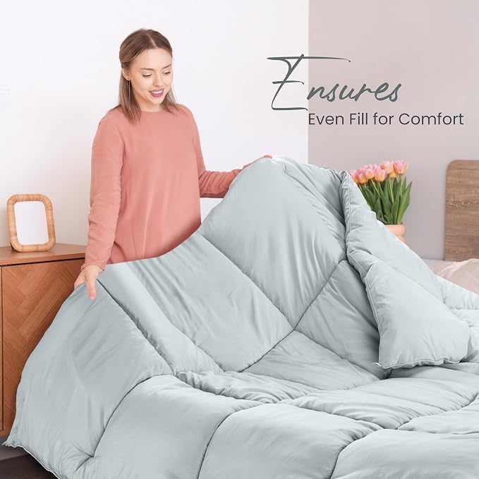 Utopia Bedding Comforters Queen Size, All Season Duvet Insert, Down Alternative - Image 4
