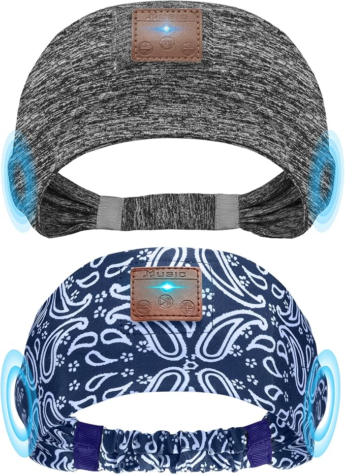 2-Pack Sleeping Headphones, Headband Headphones by Mixiba