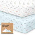 KeaBabies 2-Pack Organic Crib Sheets by KeaBabies