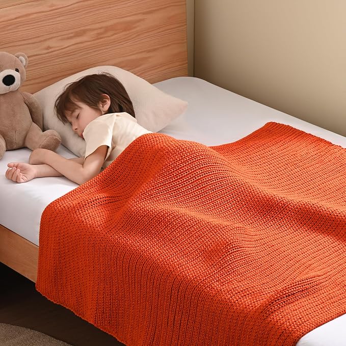 Guohaoi Knitted Weighted Blanket No Beads Cooling Heavy Blanket, Home Decor by GuohuoiHomeKitchen