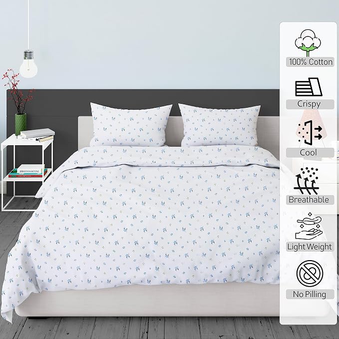 RUVANTI 100% Cotton Sheets – California King Percale Bedding, Cooling & - Image 2