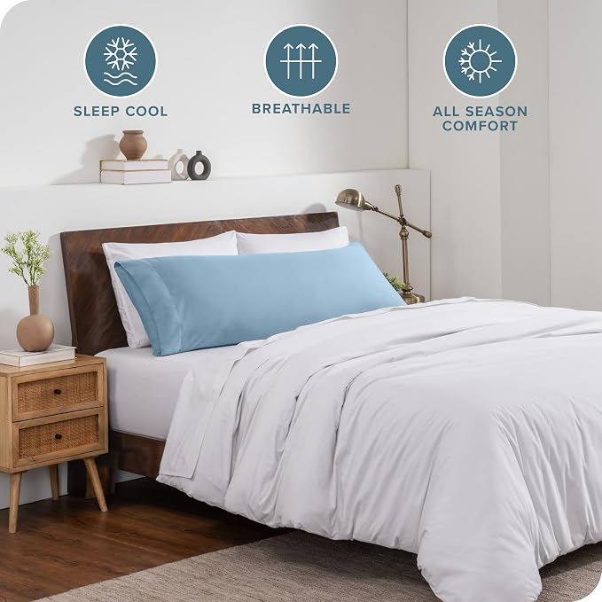 Bare Home Microfiber Body Pillow Cover - Image 2