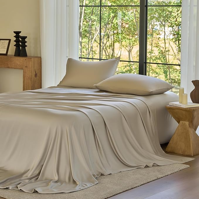 DOZ Sheet Set, 100% Viscose derived from Bamboo, Organically Grown, Buttery Soft by DOZ
