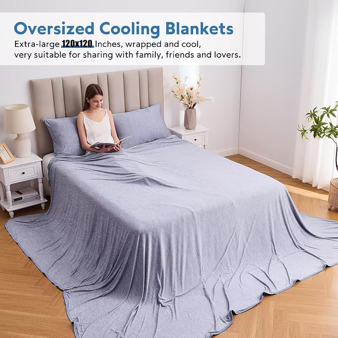 HOMFINE Cooling Blankets for Hot Sleepers - Image 3