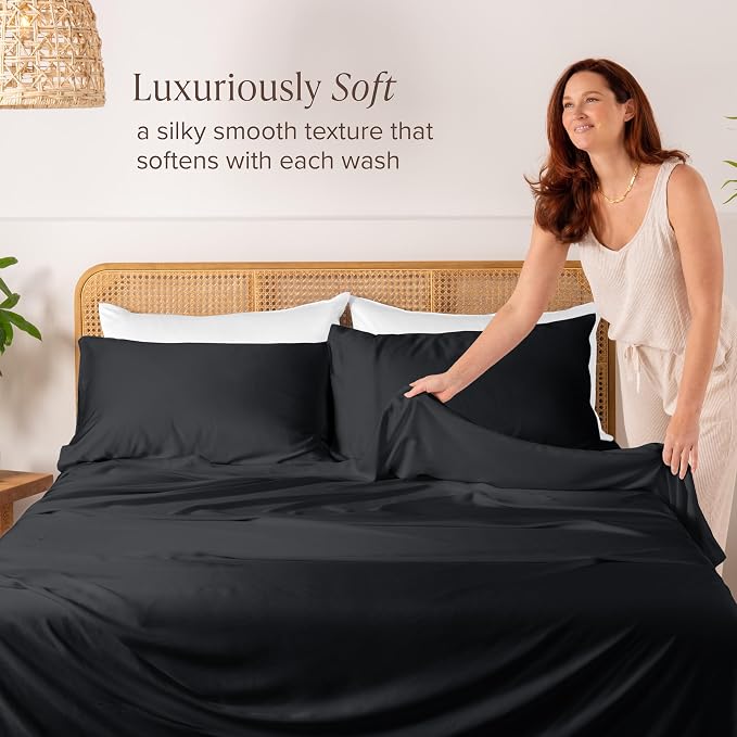 Bare Home 100% Rayon Made from Bamboo Luxury King Size Set of 2 Cooling - Image 2