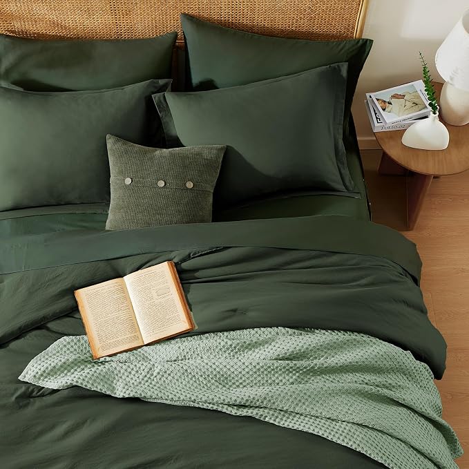 WRENSONGE Twin Comforter Set- 5 Pieces Deep Forest Twin Bed in a Bag, All - Image 5