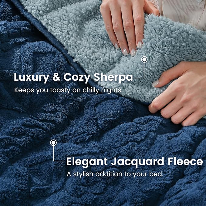 Sherpa Fleece Adult Weighted Blanket Great - Image 3