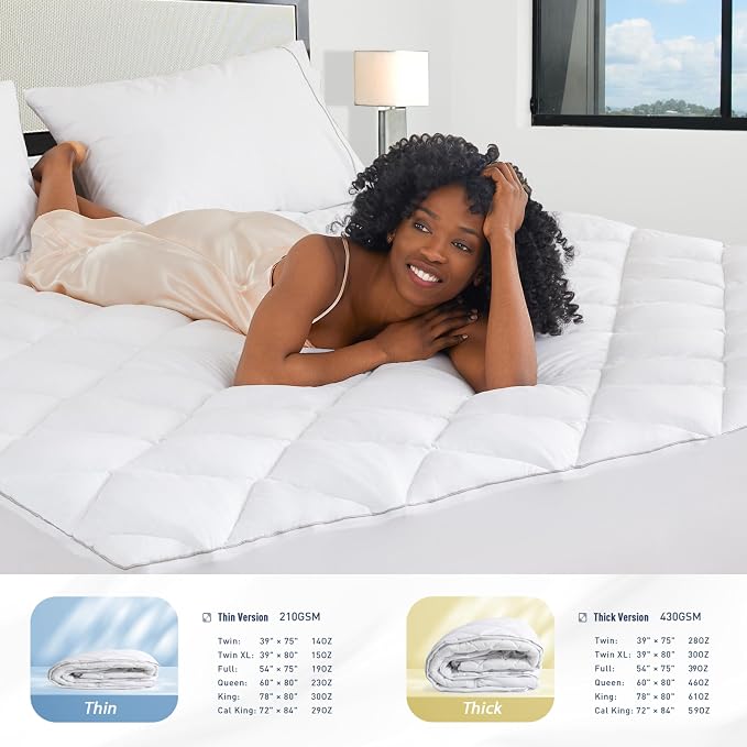 Sunflower Quilted King Mattress Protector, Mattress Pad King, Cotton Mattress - Image 7
