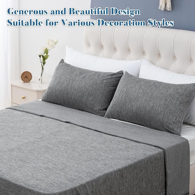 CHOSHOME Body Pillow Cover, Cooling Pillow Cases Zipper Long Pillow Case - Image 7