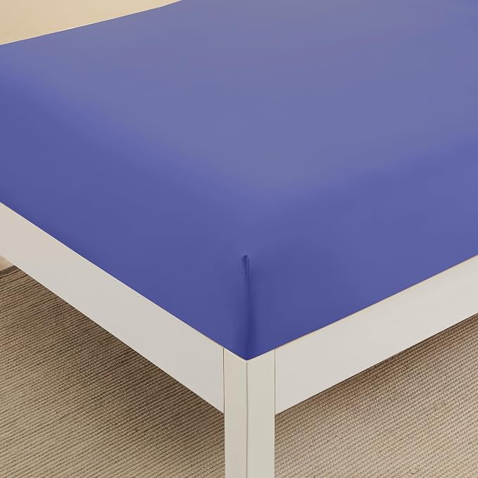 Twin XL Fitted Sheet Only with Full Elastic & Built in Corner Sheet Straps to - Image 4