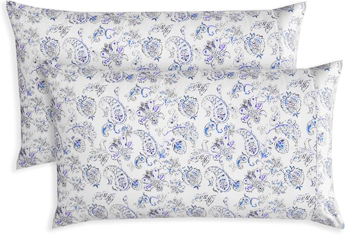 Elegant Comfort Paisley Pattern Pillowcase, 1500 Premium Hotel Quality by ELEGANTCOMFORT