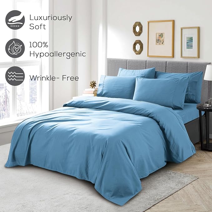 Mueller Luxury 6 Piece Queen Sheet Set - Image 5