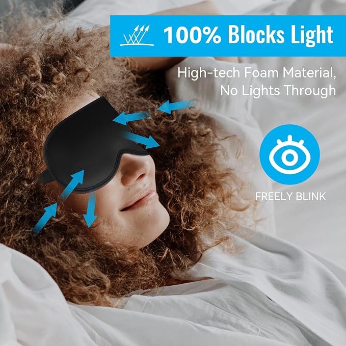Sleep Mask, Upgraded 3D Deep Contoured Eye Mask - Image 6