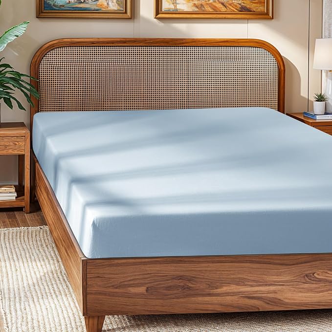 SONORO KATE 100% French Linen Fitted Sheet - Image 8