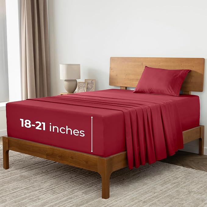 Mellanni Extra Deep Twin Sheets by Mellanni