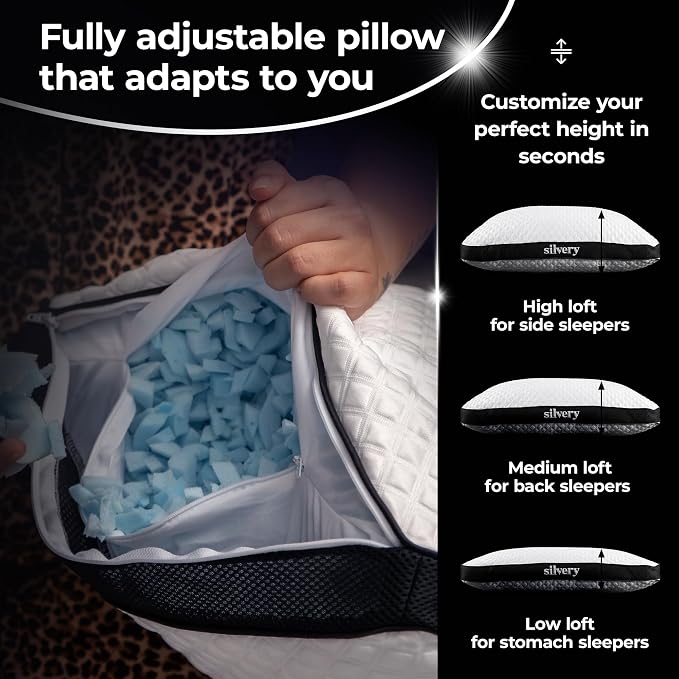 Silvery Silver Infused Restcool Bed Pillow - Image 2
