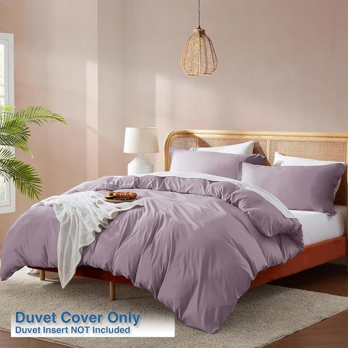 Nestl Dusty Purple Duvet Cover Full Size - Image 2