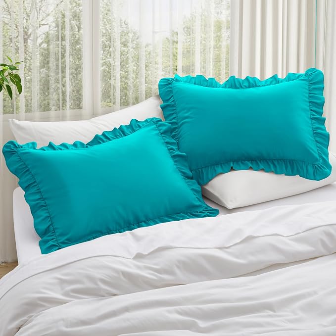 KKJIAF Ruffle Body Pillow Cases Set of 1, Ruffled Pillow Covers - Image 2