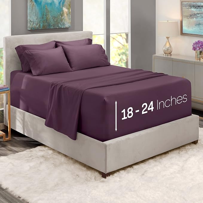 Hearth & Harbor Extra Deep Pocket Queen Sheets Sets - Image 2
