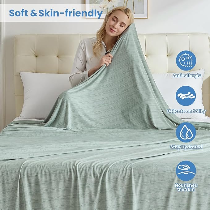 OIGAE Cooling Blanket for Hot Sleepers - Image 5
