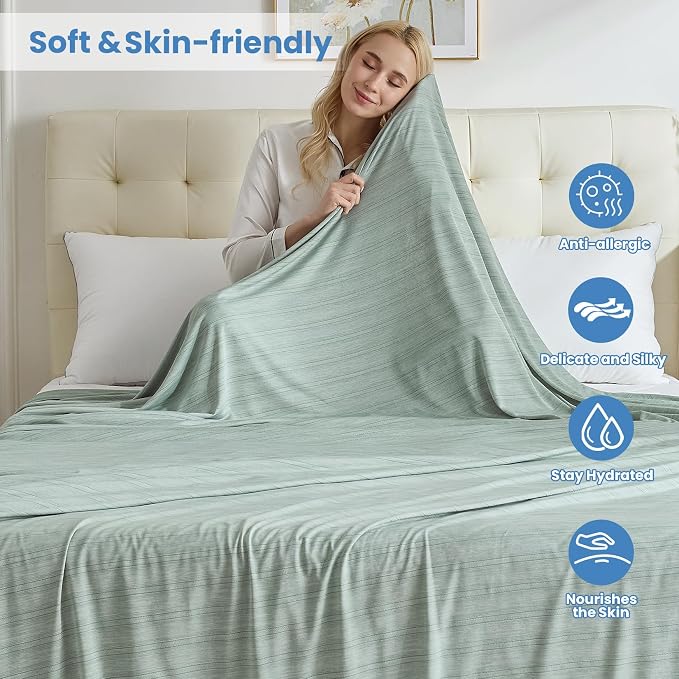 OIGAE Cooling Blanket for Hot Sleepers - Image 5