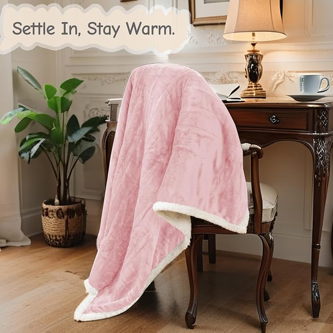 Electric Heated Blanket Throw Size 50"x60", Soft Flannel - Image 4
