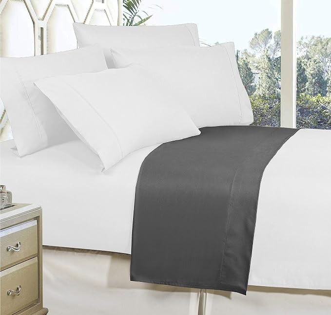 Elegant Comfort Premium Hotel Quality 1-Piece Flat Sheet, Luxury and Softest - Image 3
