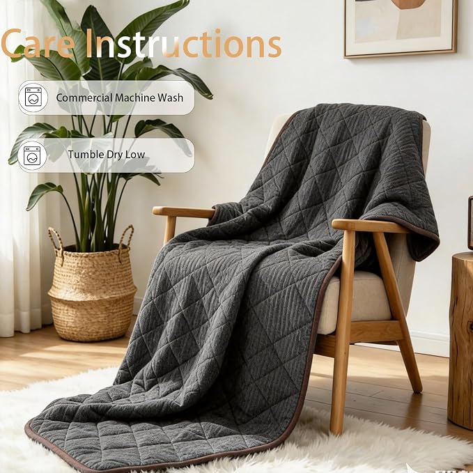 ZonLi 15lbs Weighted Blanket for Adults Sleeping, Double-Sided All Season - Image 6