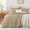 Andency Taupe Twin/Twin XL Comforter Set, Twin Bed Comforter by Andency