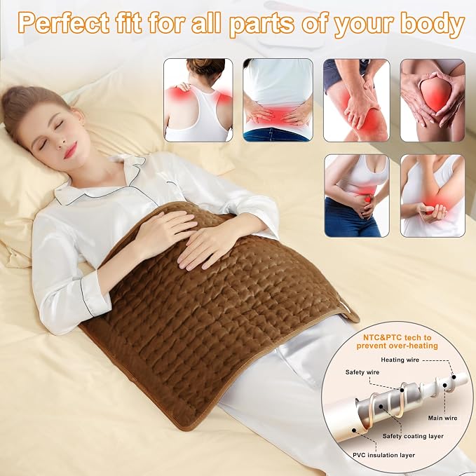 Deepsoon Heating Pad, Electric Heating Pads - Image 2