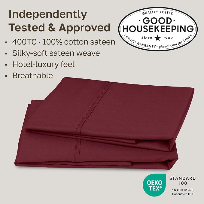 California Design Den Standard Queen Size Pillowcase Set - Image 2