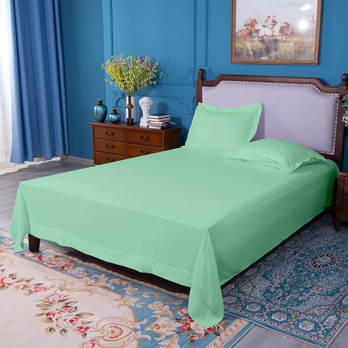 NTBAY California King Flat Sheet Only - Image 4